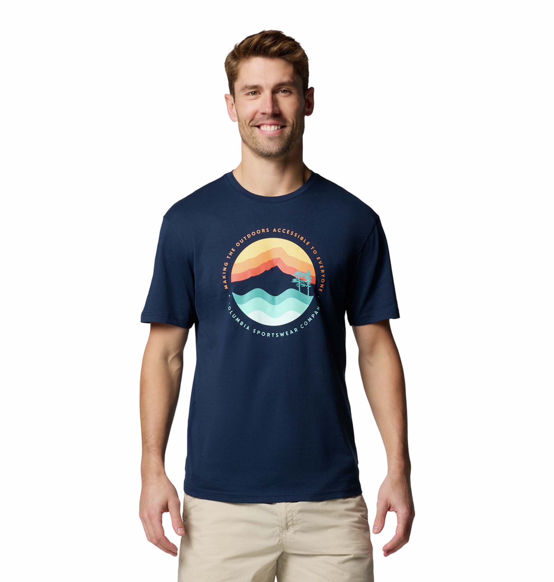 COLUMBIA Path Lake Graphic Tee Heren