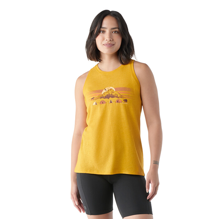 Smartwool Mountain Moon Graphic Tank Dames