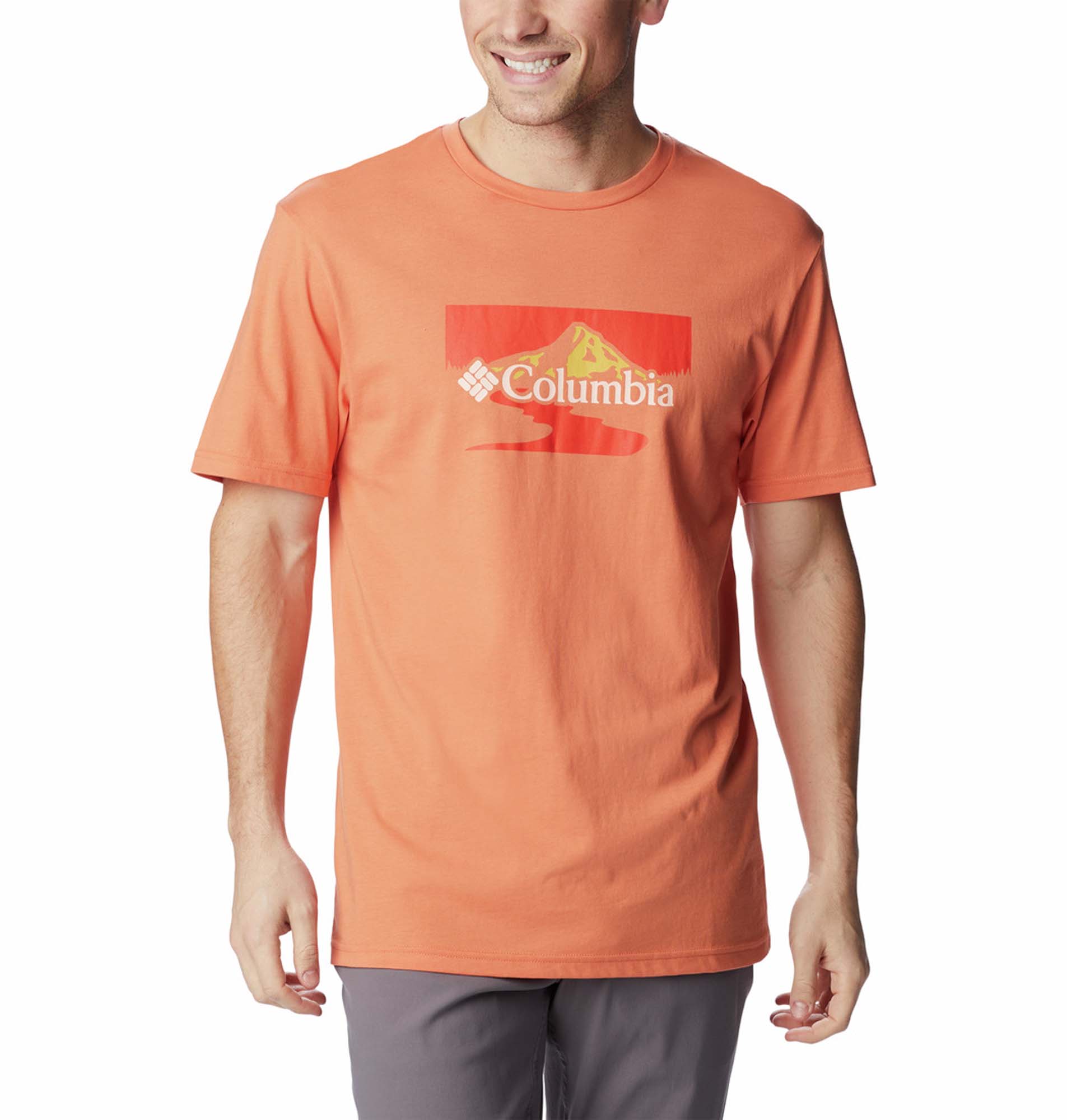 COLUMBIA Path Lake Grapic Tee Heren