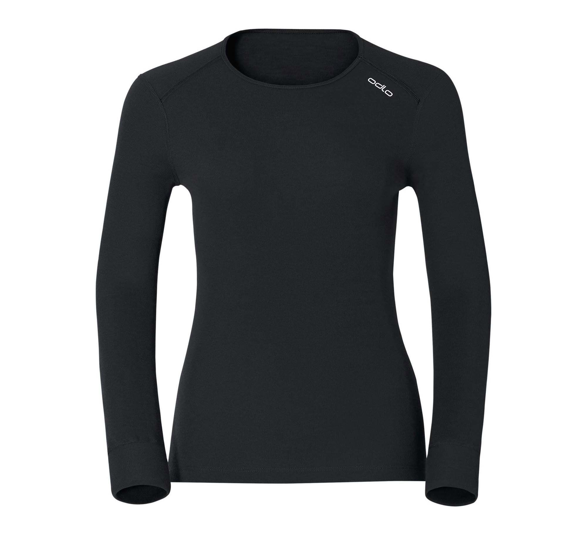 geloof Belonend Ga door ODLO odlo shirt crew warm ls Dames Thermo Shirt Zwart kopen?