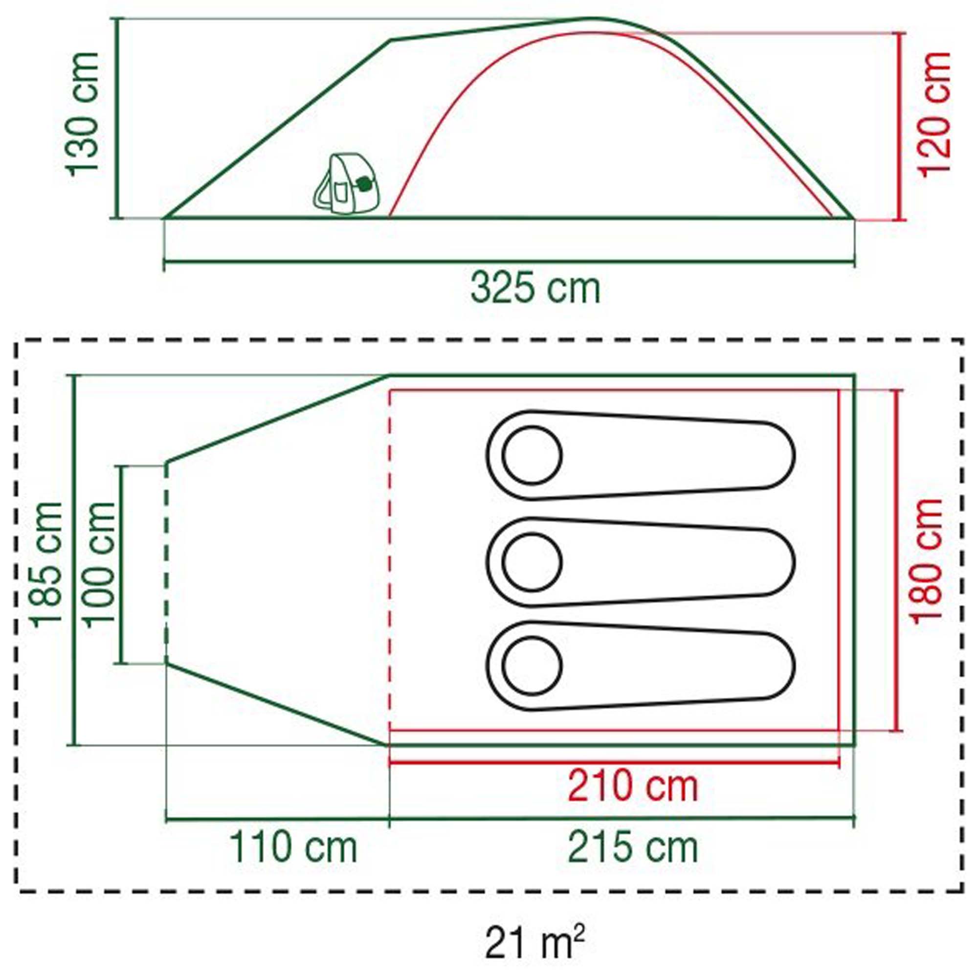 COLEMAN Darwin 3+ Koepeltent