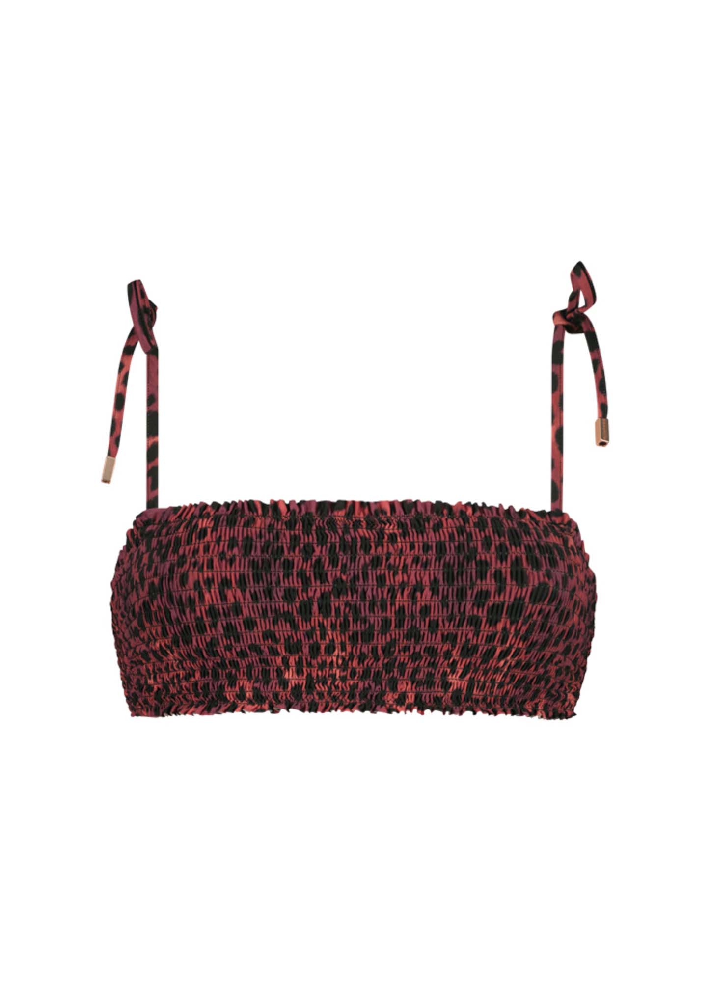 BEACHLIFE  Leopard Lover Shirring Bikinitop Dames