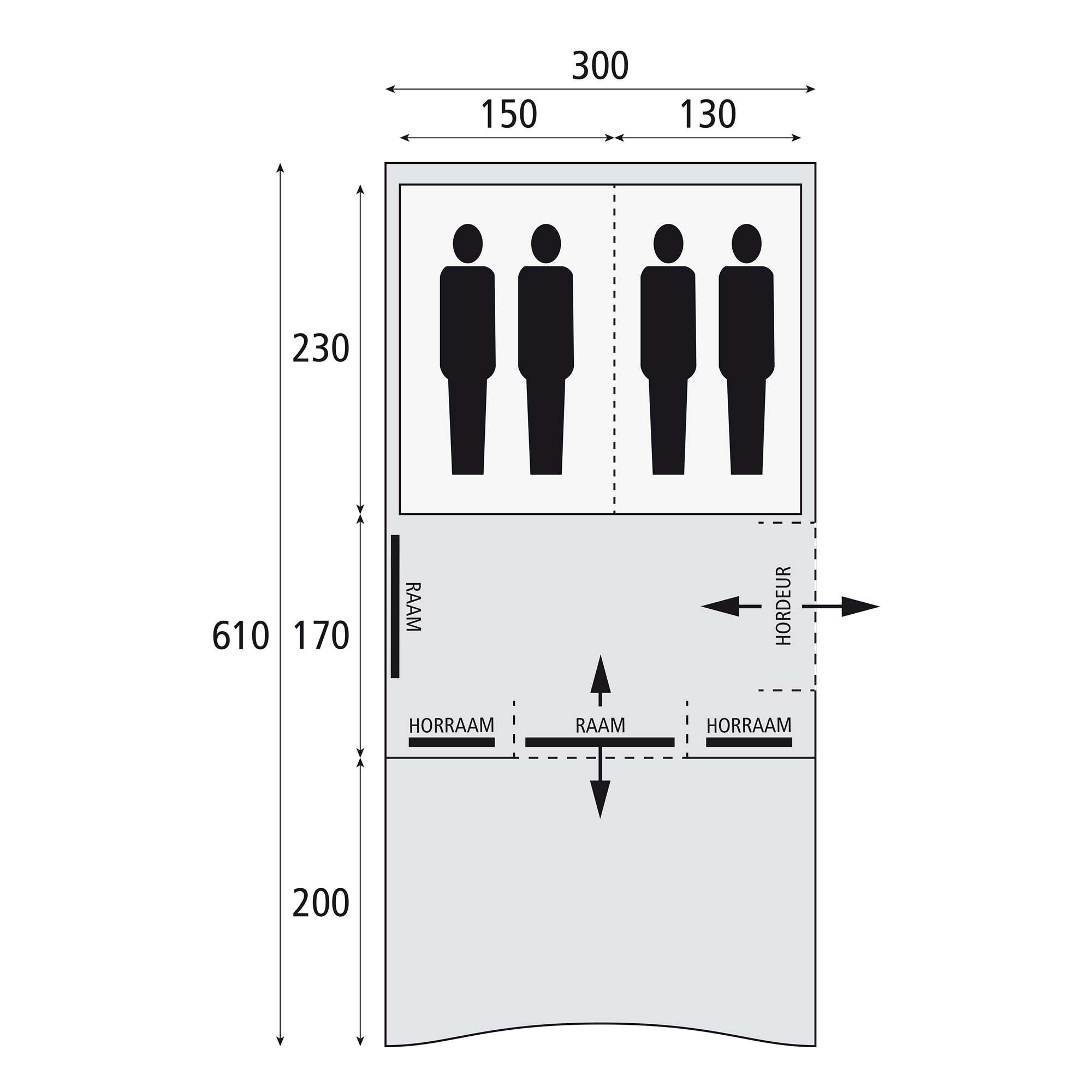 BARDANI Spitfire 300 Deluxe RSTC Tunneltent